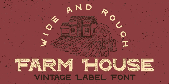 Schriftart Farm House